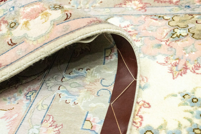 Alfombra de pasillo Alfombra persa - Tabriz - 337 x 90 cm - beige