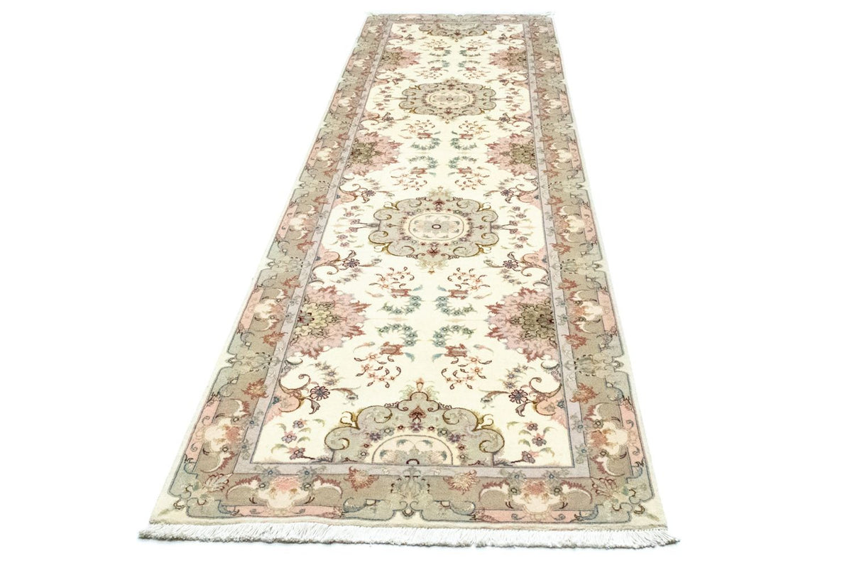 Alfombra de pasillo Alfombra persa - Tabriz - 337 x 90 cm - beige