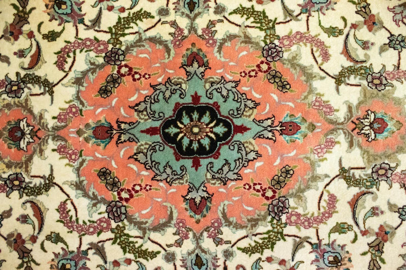 Alfombra de pasillo Alfombra persa - Tabriz - 322 x 87 cm - beige