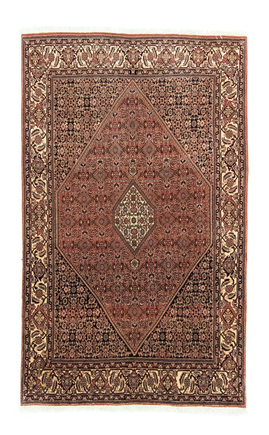 Alfombra persa - Bidjar - 230 x 137 cm - rojo