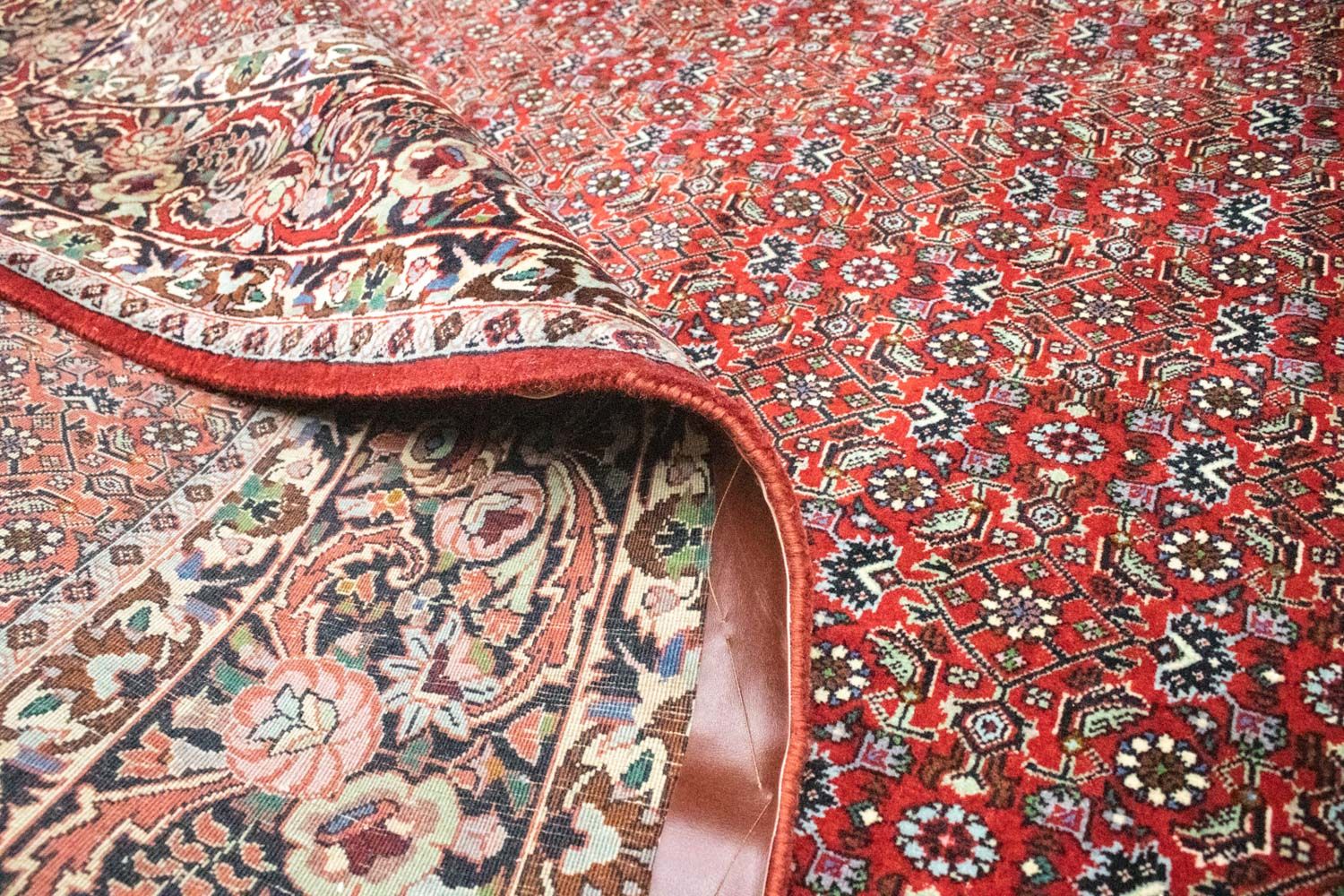 Alfombra persa - Bidjar - 300 x 211 cm - rojo