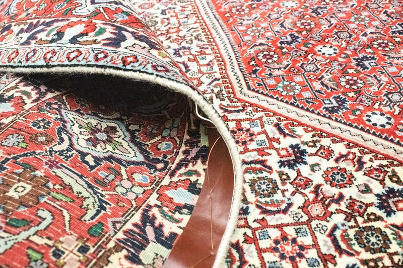 Alfombra persa - Bidjar - 302 x 203 cm - rojo