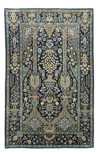 Alfombra persa - Tabriz - 222 x 140 cm - azul