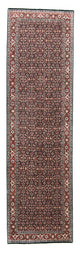 Alfombra de pasillo Alfombra persa - Bidjar - 298 x 84 cm - azul