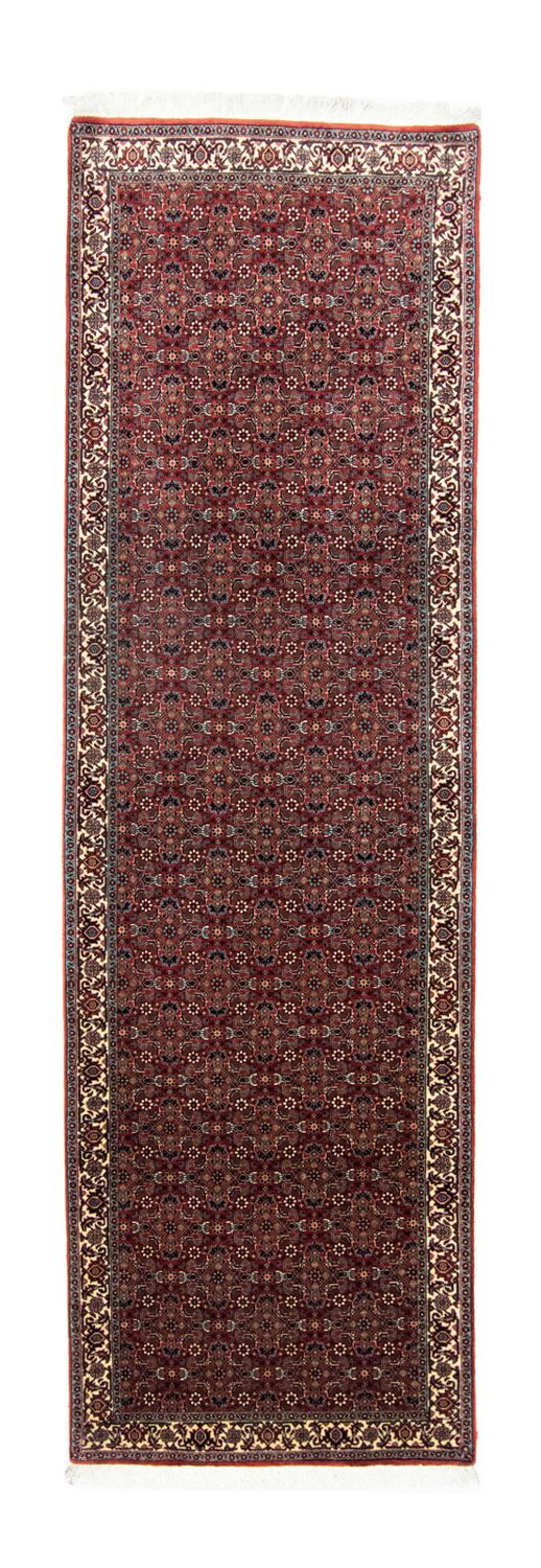 Alfombra de pasillo Alfombra persa - Bidjar - 297 x 90 cm - rojo