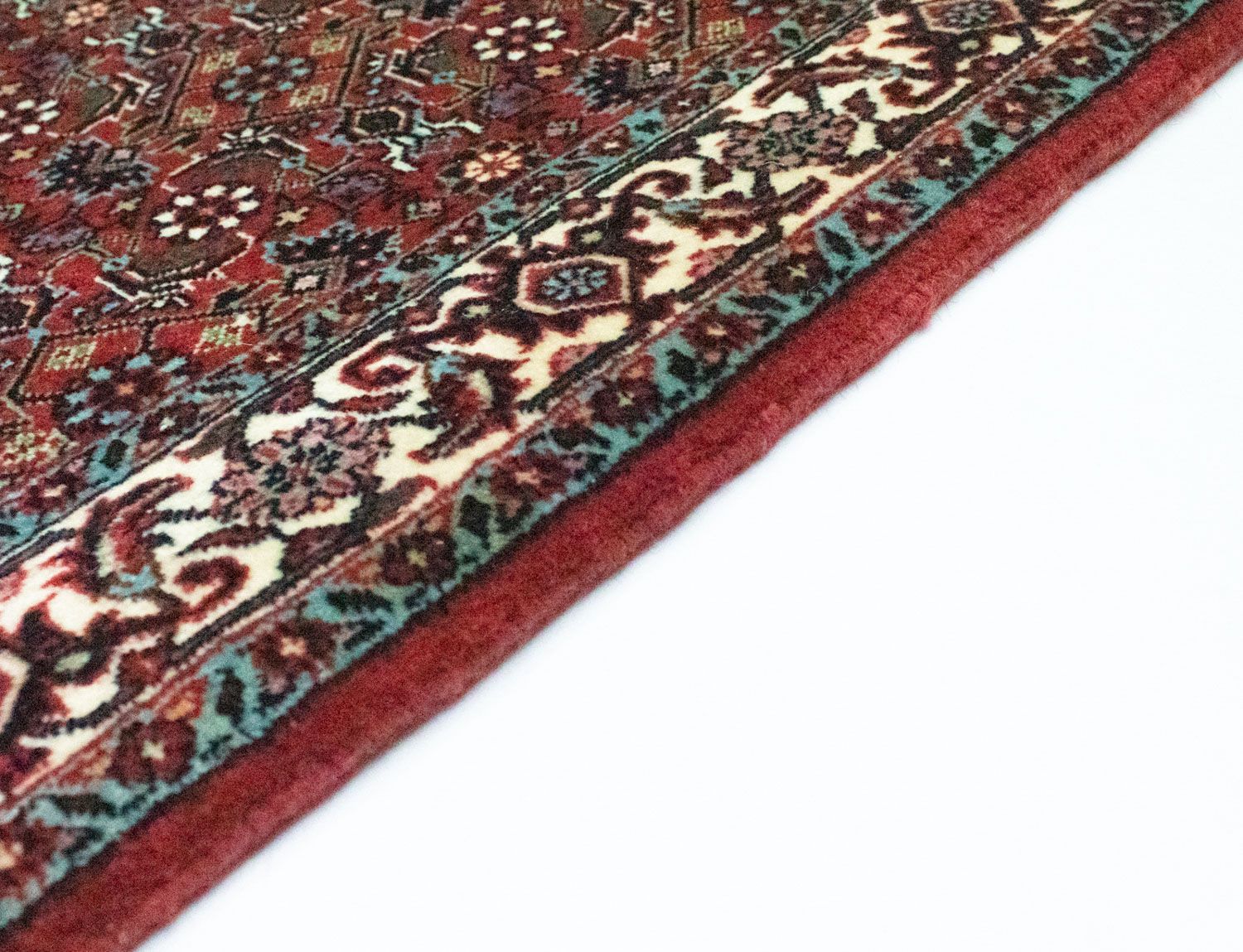 Alfombra de pasillo Alfombra persa - Bidjar - 297 x 90 cm - rojo