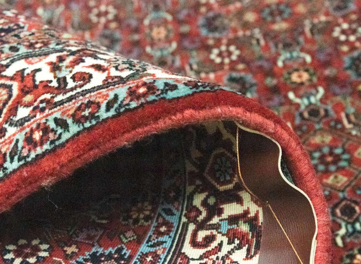 Alfombra de pasillo Alfombra persa - Bidjar - 297 x 90 cm - rojo