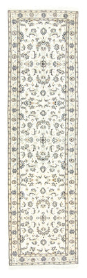 Alfombra de pasillo Alfombra Persa - Nain - Real - 295 x 81 cm - blanco natural