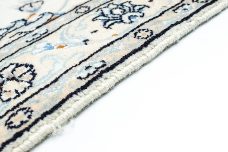Alfombra de pasillo Alfombra Persa - Nain - Real - 295 x 81 cm - blanco natural