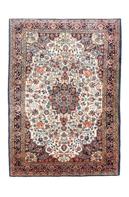 Alfombra persa - Bidjar - 202 x 145 cm - beige