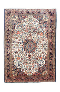 Alfombra persa - Bidjar - 202 x 145 cm - beige