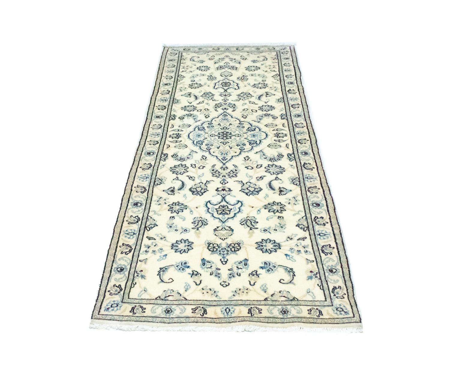 Alfombra de pasillo Alfombra persa - Keshan - 189 x 68 cm - beige