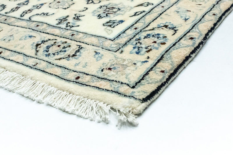 Alfombra de pasillo Alfombra Persa - Nain - Real - 285 x 87 cm - blanco natural
