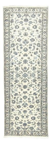 Alfombra de pasillo Alfombra Persa - Nain - Real - 295 x 90 cm - blanco natural