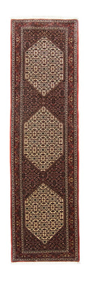 Alfombra de pasillo Alfombra persa - Bidjar - 298 x 83 cm - marrón