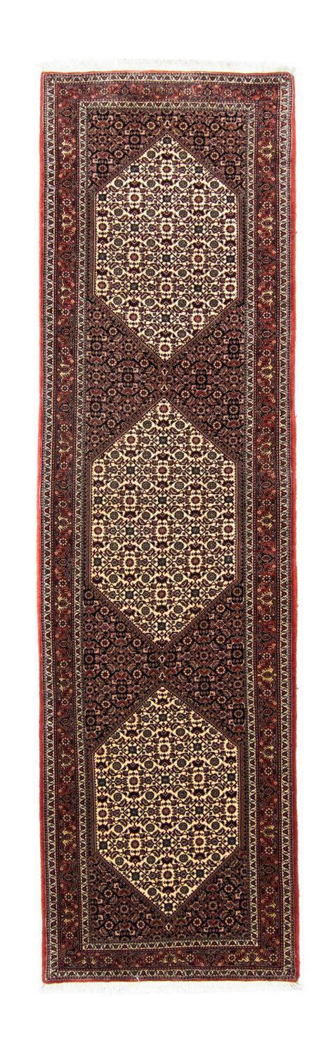 Alfombra de pasillo Alfombra persa - Bidjar - 298 x 83 cm - marrón