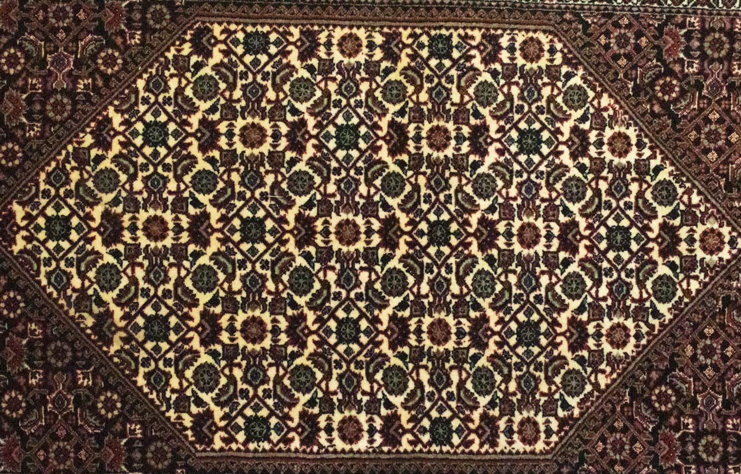 Alfombra de pasillo Alfombra persa - Bidjar - 298 x 83 cm - marrón