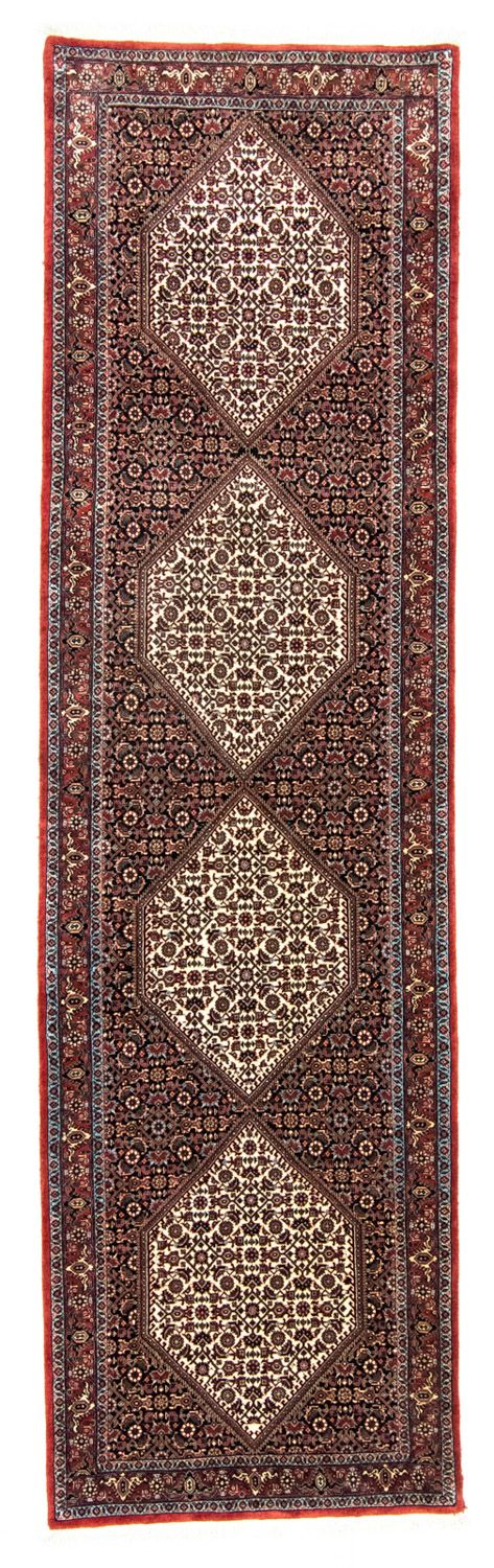 Alfombra de pasillo Alfombra persa - Bidjar - 294 x 83 cm - azul
