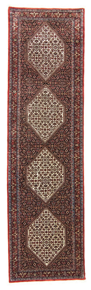 Alfombra de pasillo Alfombra persa - Bidjar - 294 x 83 cm - azul