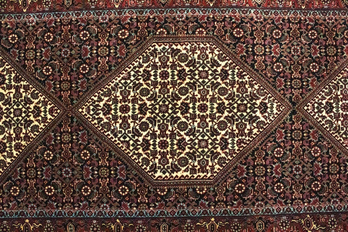 Alfombra de pasillo Alfombra persa - Bidjar - 294 x 83 cm - azul