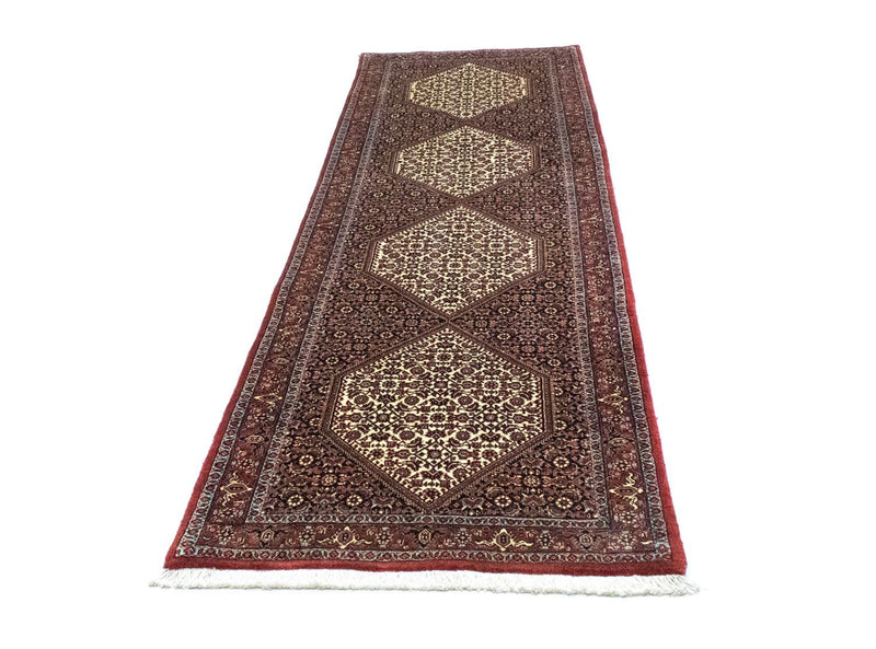 Alfombra de pasillo Alfombra persa - Bidjar - 294 x 83 cm - azul