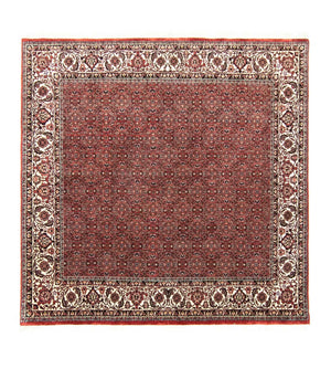 Alfombra persa - Bidjar cuadrado  - 203 x 201 cm - rojo