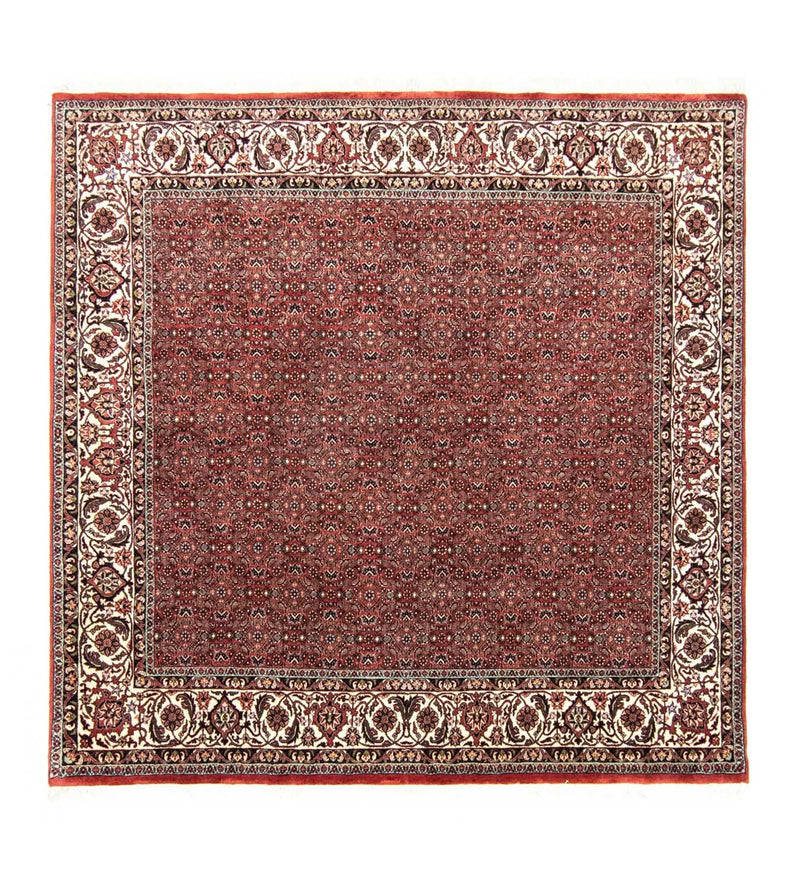 Alfombra persa - Bidjar cuadrado  - 203 x 201 cm - rojo
