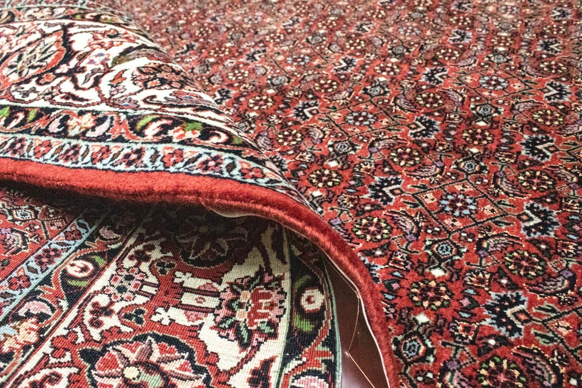 Alfombra persa - Bidjar cuadrado  - 203 x 201 cm - rojo