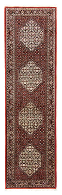 Alfombra de pasillo Alfombra persa - Bidjar - 317 x 88 cm - rojo