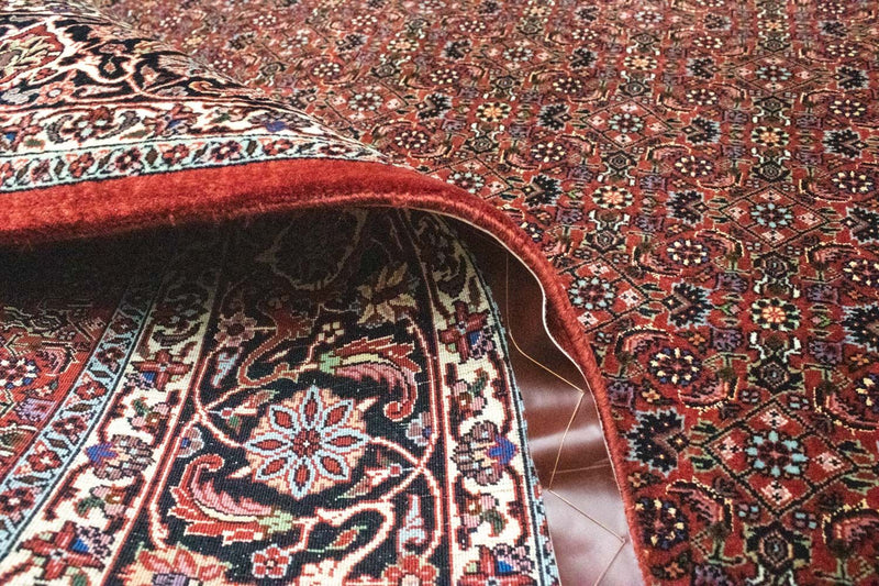 Alfombra persa - Bidjar cuadrado  - 210 x 210 cm - rojo