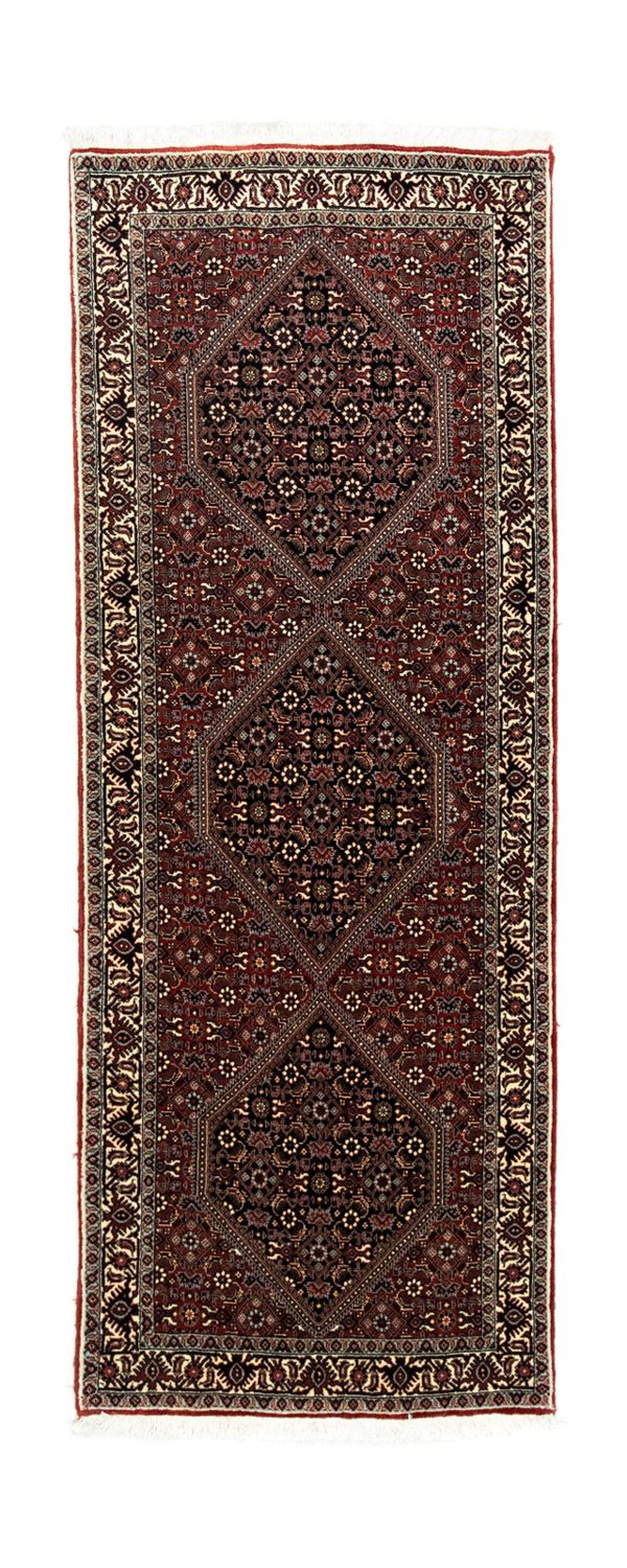 Alfombra de pasillo Alfombra persa - Bidjar - 200 x 76 cm - rojo