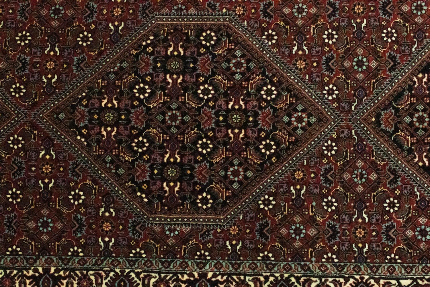 Alfombra de pasillo Alfombra persa - Bidjar - 200 x 76 cm - rojo
