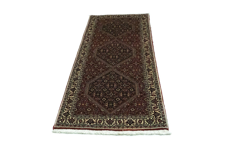 Alfombra de pasillo Alfombra persa - Bidjar - 200 x 76 cm - rojo