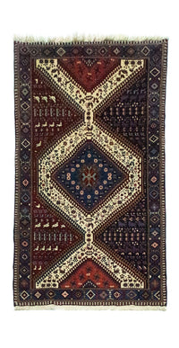 Alfombra de pasillo Alfombra persa - Nómada - 190 x 100 cm - azul