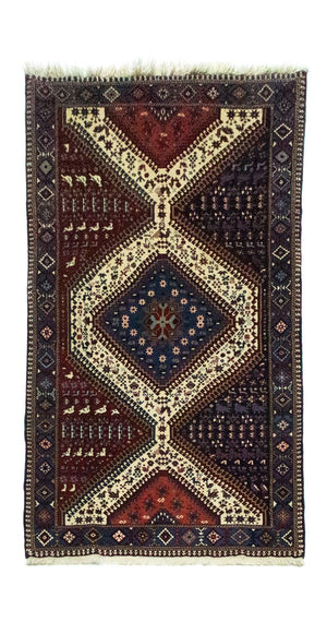 Alfombra de pasillo Alfombra persa - Nómada - 190 x 100 cm - azul