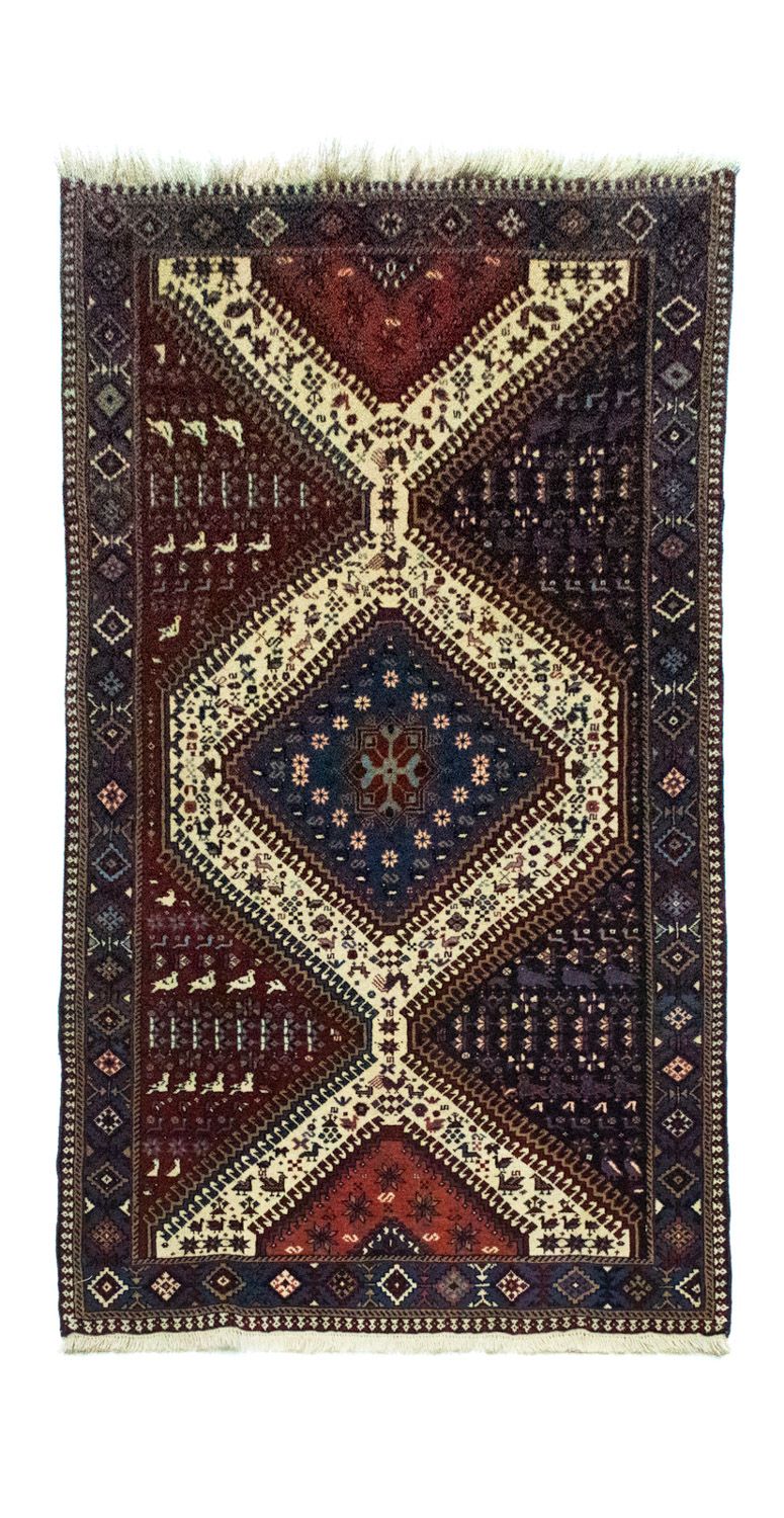 Alfombra de pasillo Alfombra persa - Nómada - 190 x 100 cm - azul