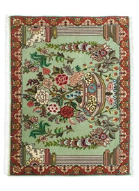 Alfombra Persa - Tabriz - Real - 83 x 62 cm - verde