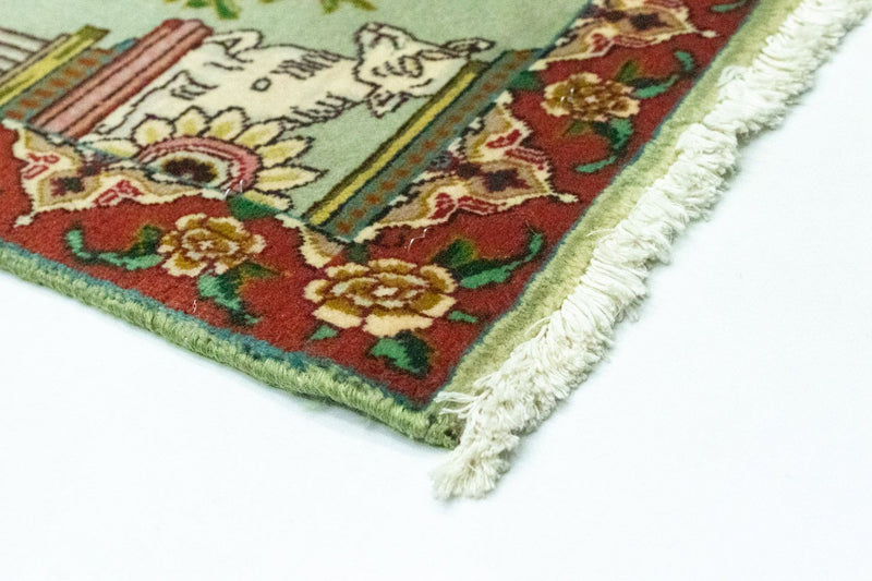Alfombra Persa - Tabriz - Real - 83 x 62 cm - verde