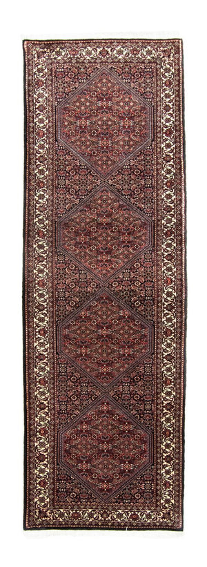 Alfombra de pasillo Alfombra persa - Bidjar - 252 x 79 cm - azul
