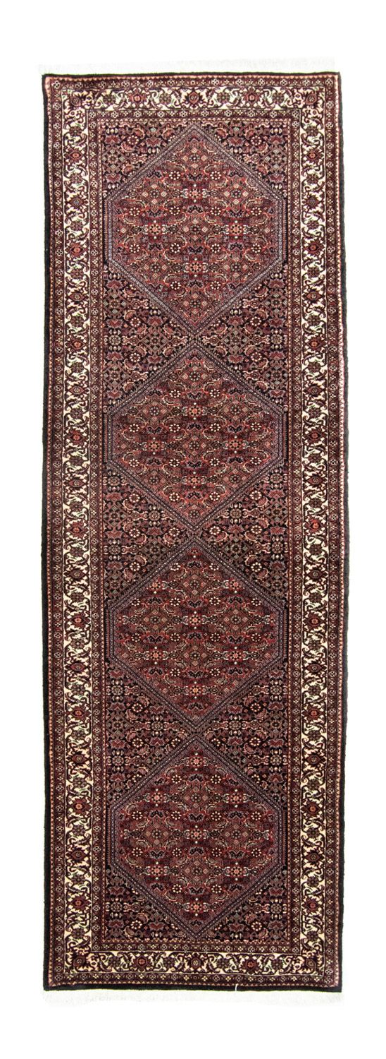 Alfombra de pasillo Alfombra persa - Bidjar - 252 x 79 cm - azul