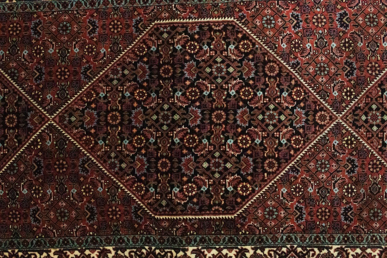 Alfombra de pasillo Alfombra persa - Bidjar - 213 x 78 cm - marrón