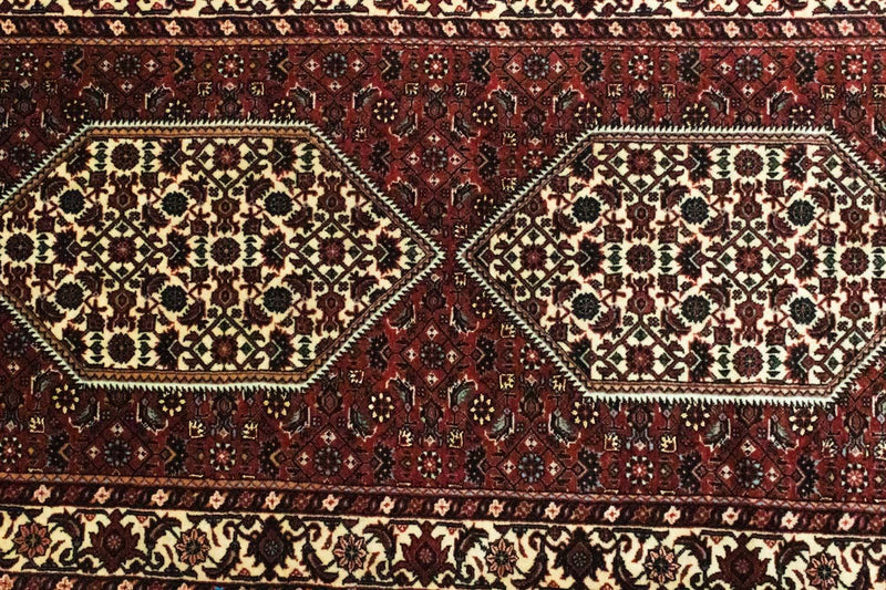 Alfombra de pasillo Alfombra persa - Bidjar - 226 x 75 cm - rojo