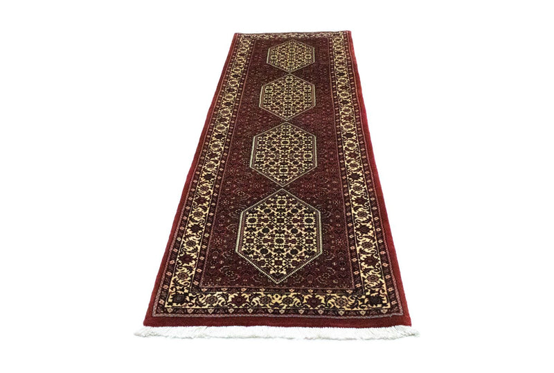 Alfombra de pasillo Alfombra persa - Bidjar - 226 x 75 cm - rojo