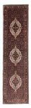 Alfombra de pasillo Alfombra persa - Bidjar - 309 x 80 cm - azul