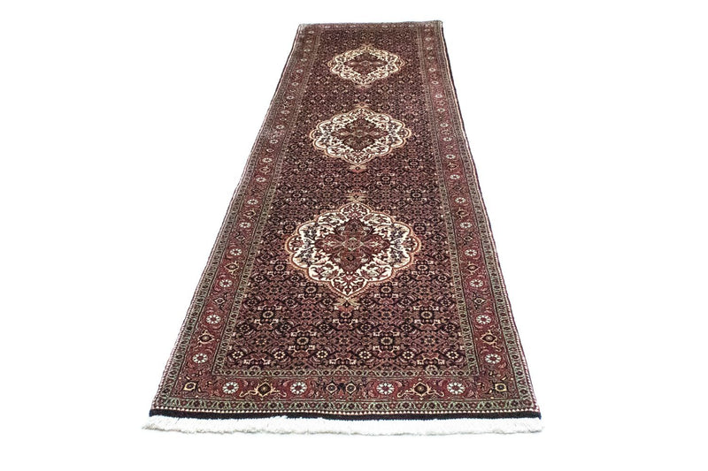 Alfombra de pasillo Alfombra persa - Bidjar - 309 x 80 cm - azul