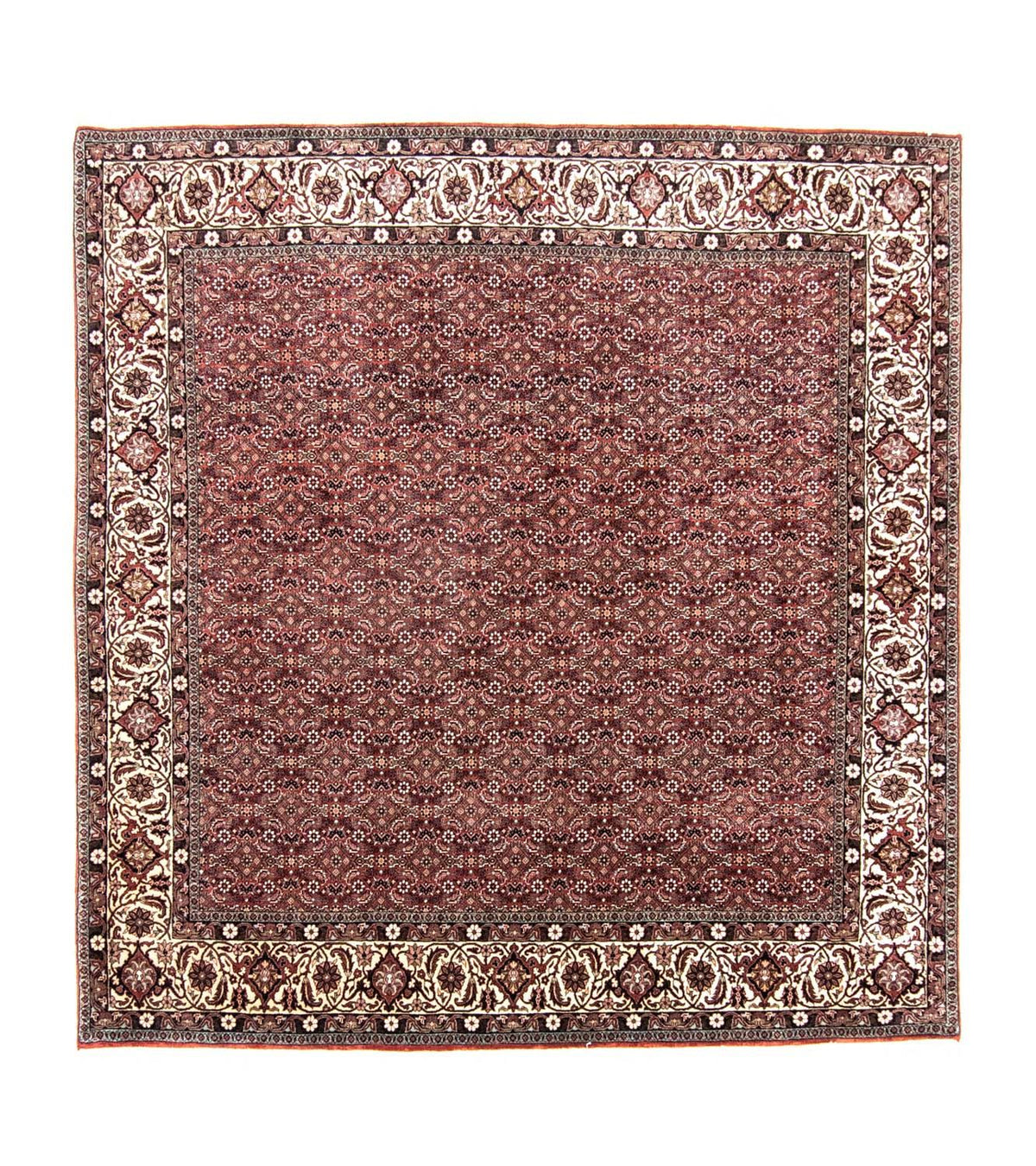 Alfombra persa - Bidjar cuadrado  - 210 x 203 cm - rojo