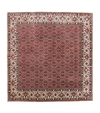 Alfombra persa - Bidjar cuadrado  - 210 x 203 cm - rojo