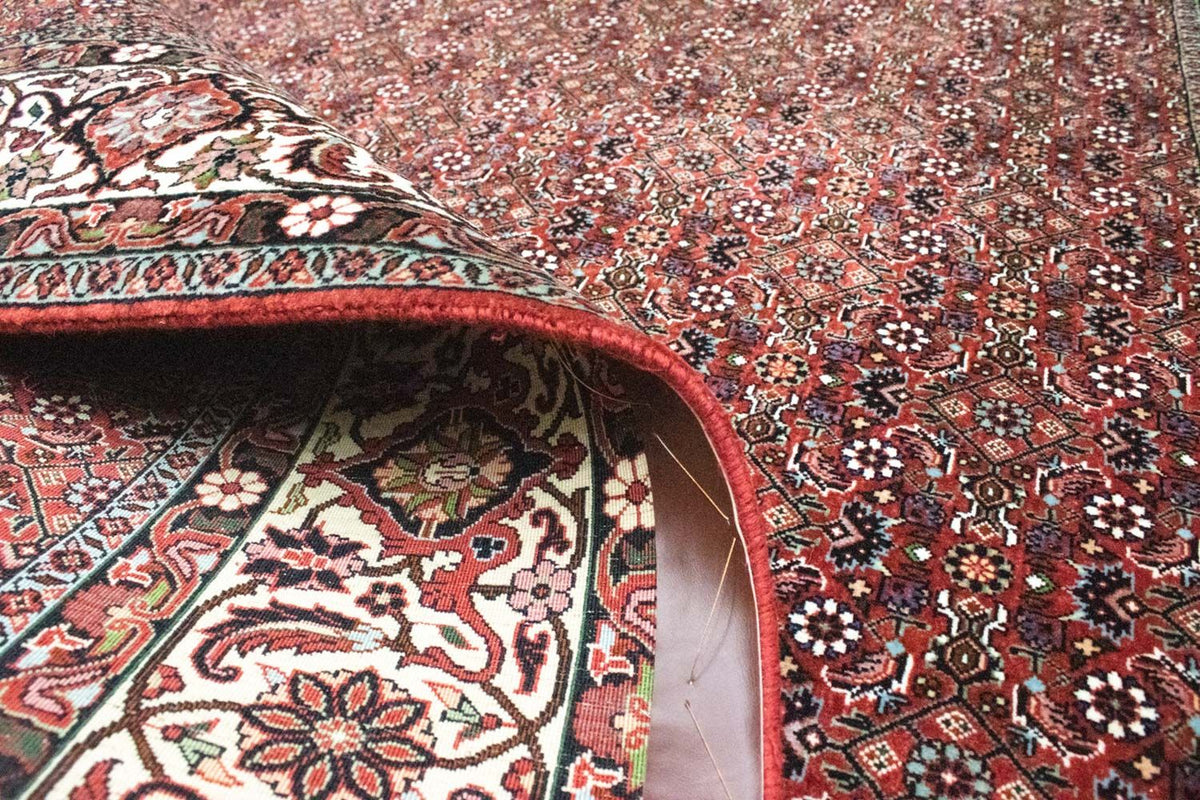 Alfombra persa - Bidjar cuadrado  - 210 x 203 cm - rojo