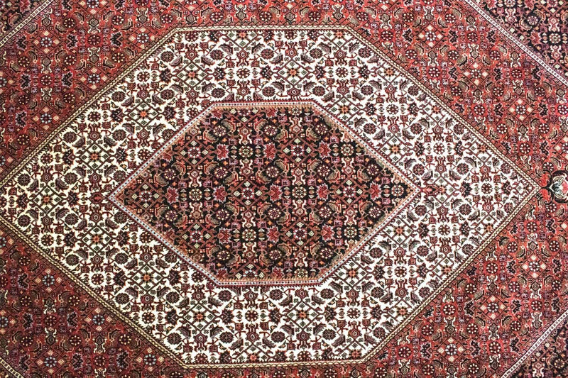 Alfombra persa - Bidjar - 300 x 207 cm - rojo