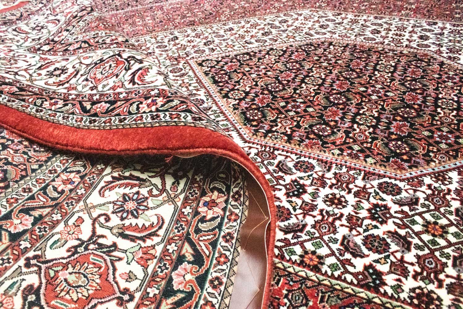 Alfombra persa - Bidjar - 300 x 207 cm - rojo